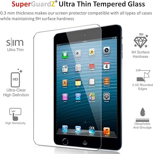 Miniatura 3 de SuperGuardZ Protector de pantalla anti luz azul para iPad 10.2 [2020/2019] vidrio templado, antiarañazos, transparente HD