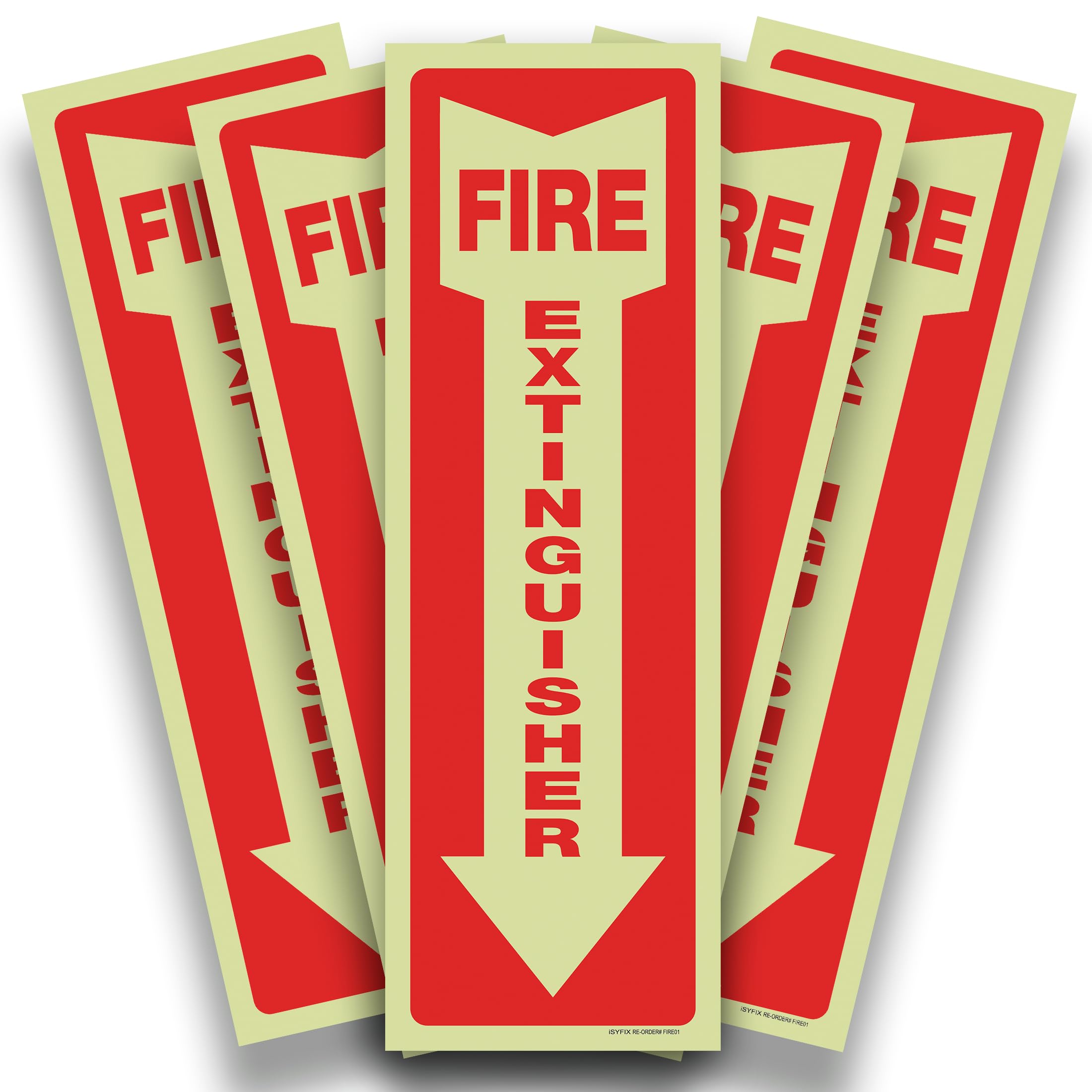 iSYFIX Fire Extinguisher Signs, 3 Pack, 4x12 Inch — Amazon image 15