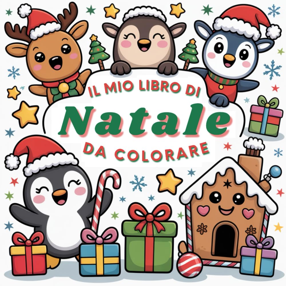 Natale Da Colorare 2-6 Anni: 50 Pagine da Colorare di Natale: Libro da Colorare Bambini - Natale Libri Bambini - Natale Regali Bambini - Album da Colorare per Bambini per Ragazzi e Ragazze