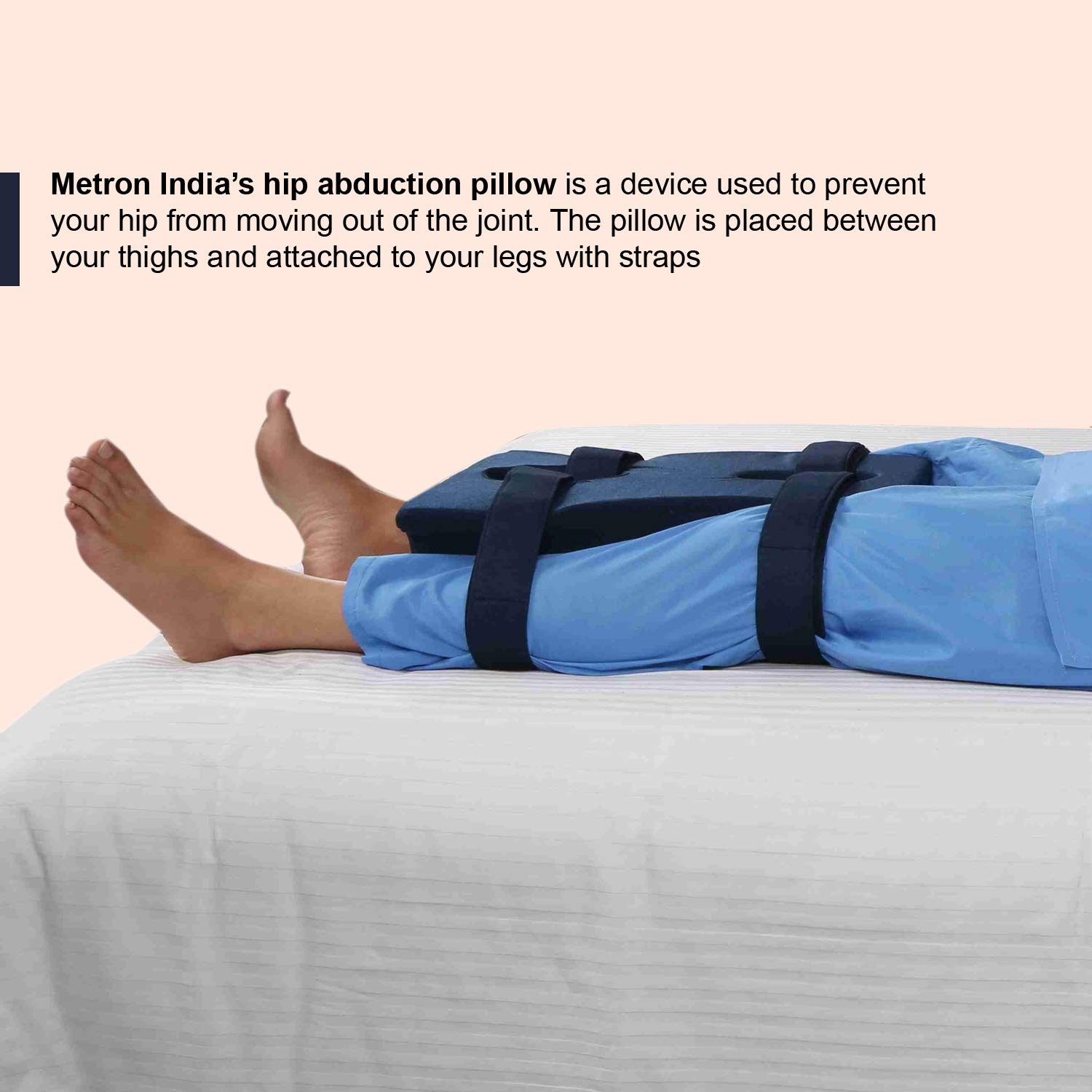 MetronHip Abduction Wedge Pillow Immobilizer Stabilizer For Patients