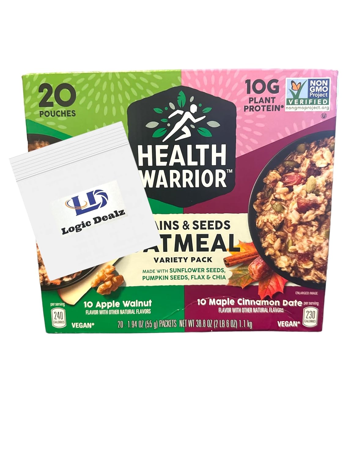 Health Warrior Oatmeal Variety Pack (20 individual Packs