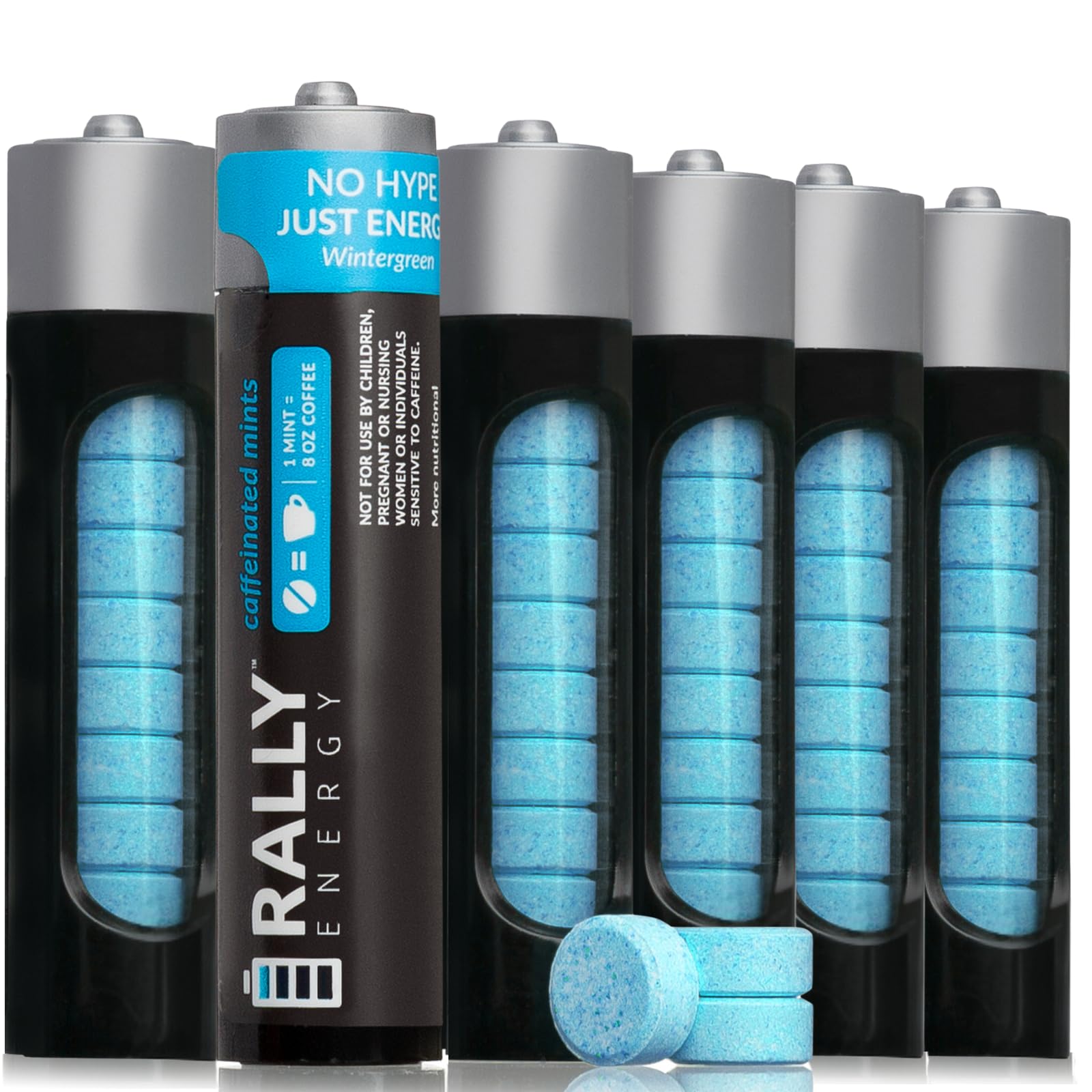 Rally Energy Caffeine Mints Wintergreen Flavor