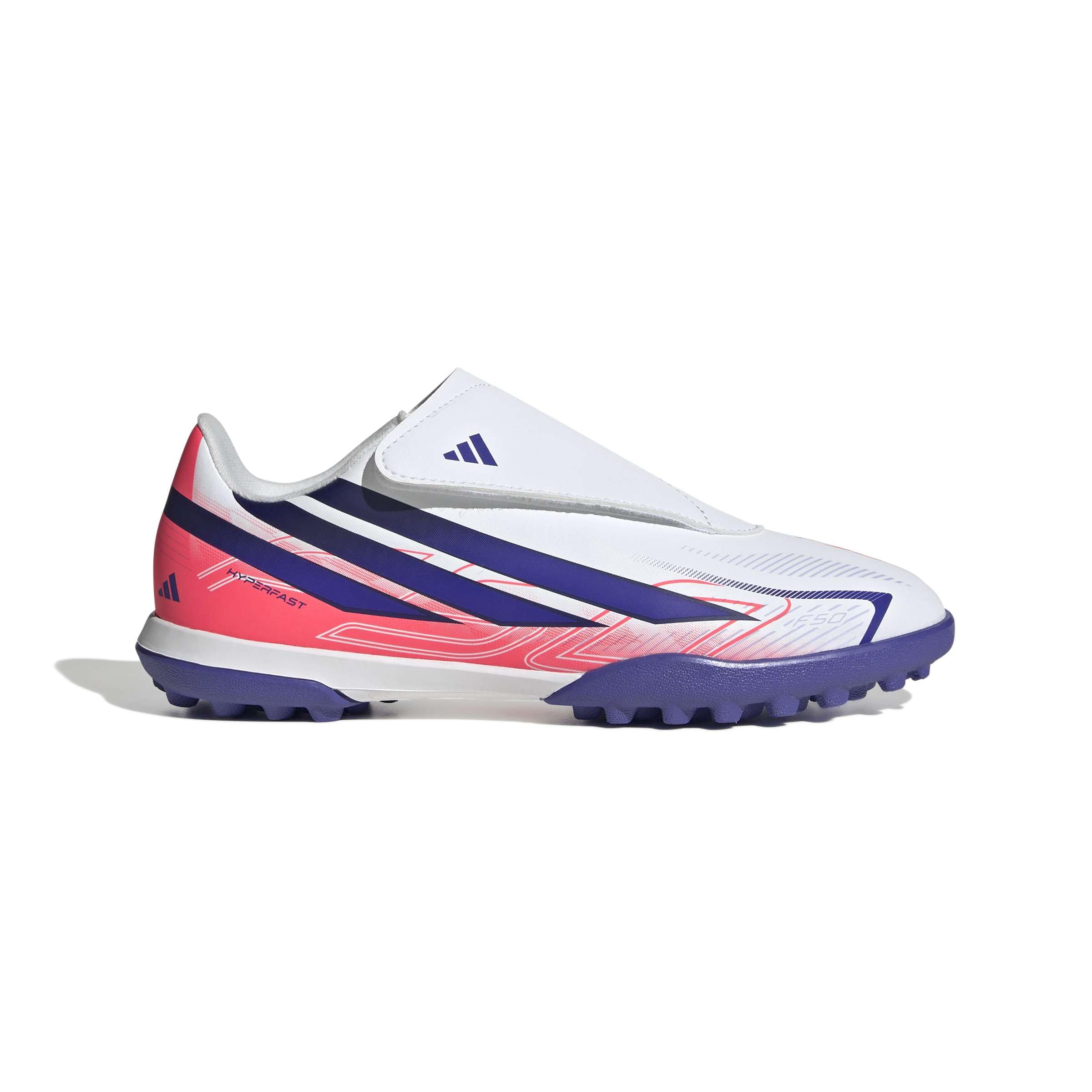 Adidas F50 Hyperfast Club Velcro Turf Football Kids SCARPEUnisex - Bambini e Ragazzi