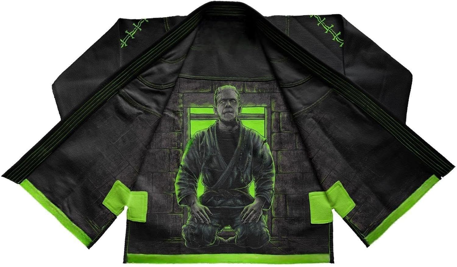 Men's Horror Brazilian Jiu Jitsu Uniform Gi Black A2