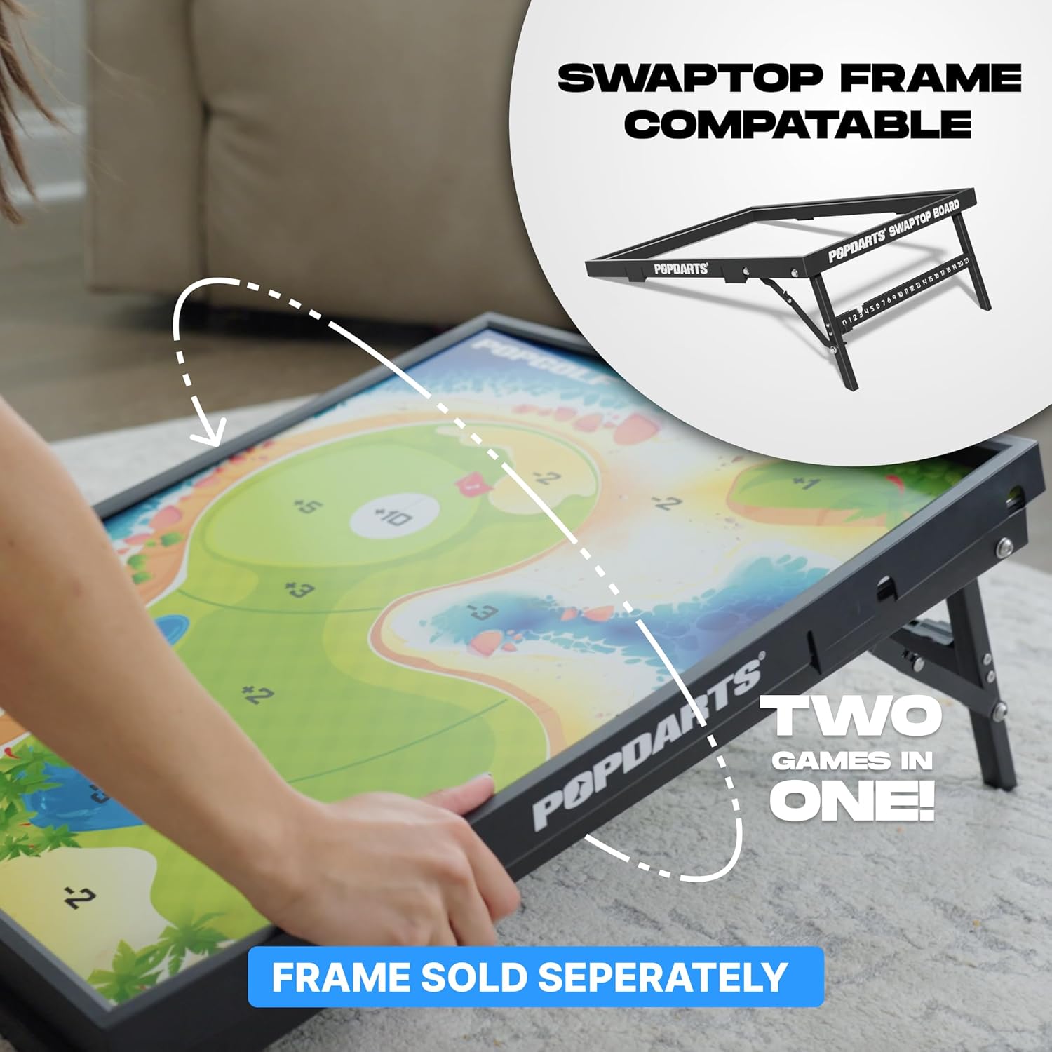 Popdarts SwapTop™ PopGolf – The Fan Favorite Returns. The Ultimate Indoor/Outdoor Game for All Ages