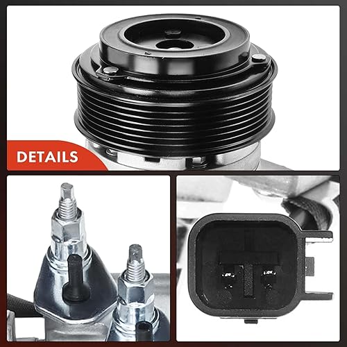 Miniatura 8 de A-Premium Compresor de aire acondicionado con embrague compatible con Ford Ranger 2.5L 2013-2015 Gas, Ranger 2.2L 2015 Diesel Turbocharged