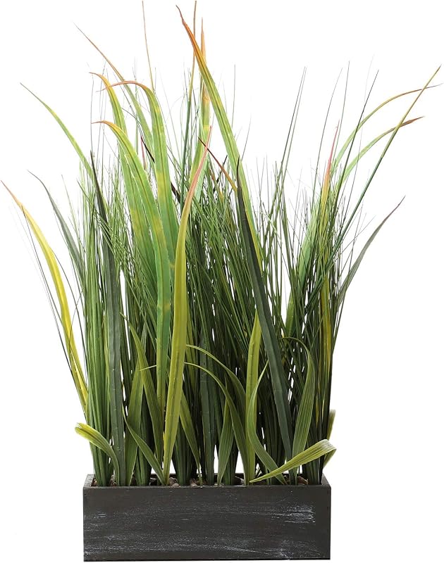 Artificial Plants 22" Tall for Garden Indoor Greenery Tabletop Decor Home Fake Grass | Fauk Plants (1, 22")