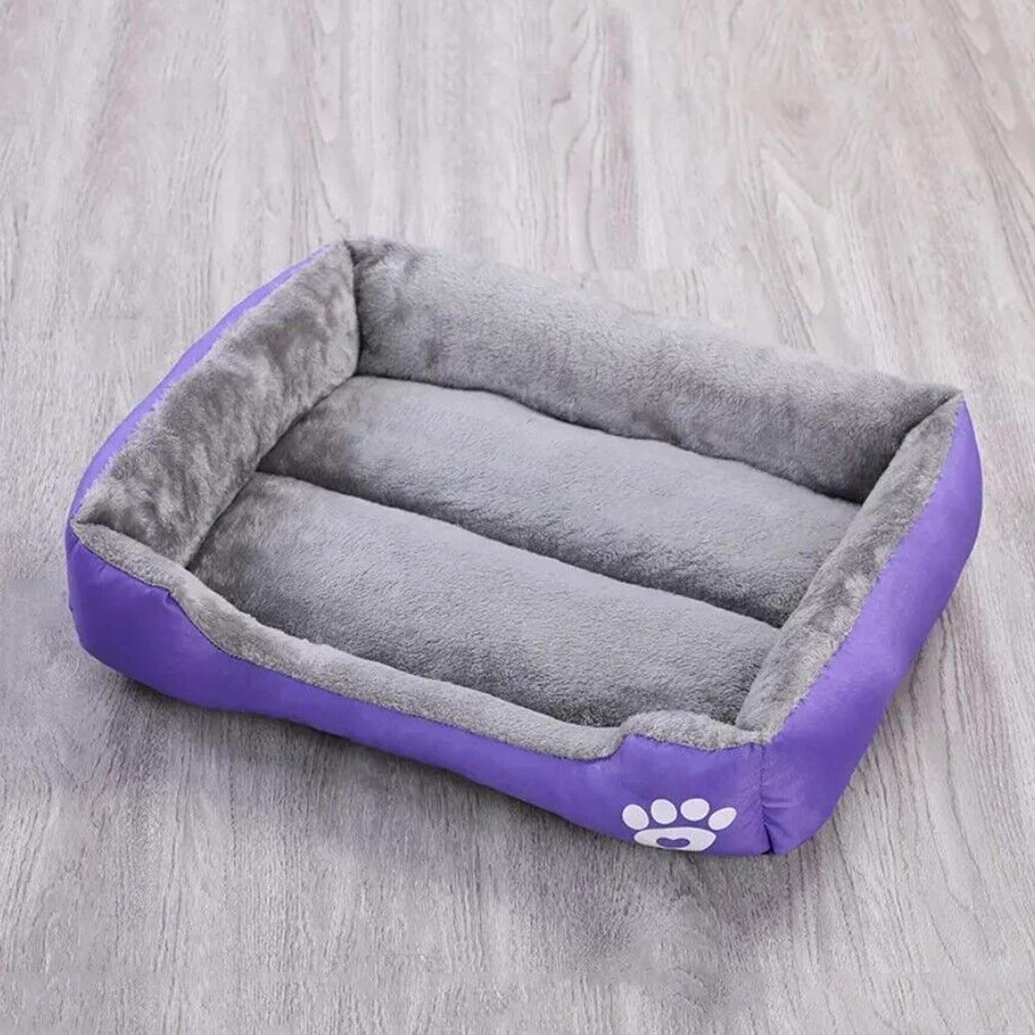 Heart Home Dog & Cat Bed|Super Soft Plush Top Pet Bed|Oxford Cloth With High-Quality Polyester Filling|Machine Washable Dog Bed|Rectangular Cat Bed With Rise-Edge Pillow|QY036P-S|Purple (B0CQXBRZY4) Amazon Price History, Amazon Price Tracker