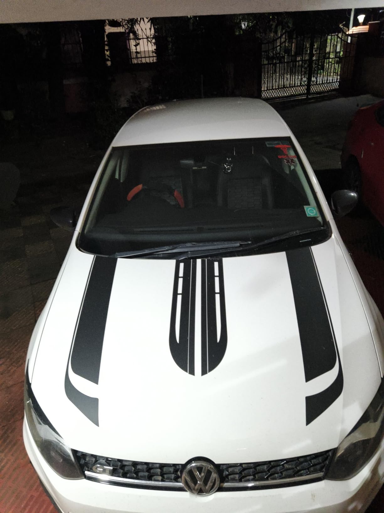 ISEE 360® Car Bonnet Stickers Stripes Suitable for All Cars Exteriors ...