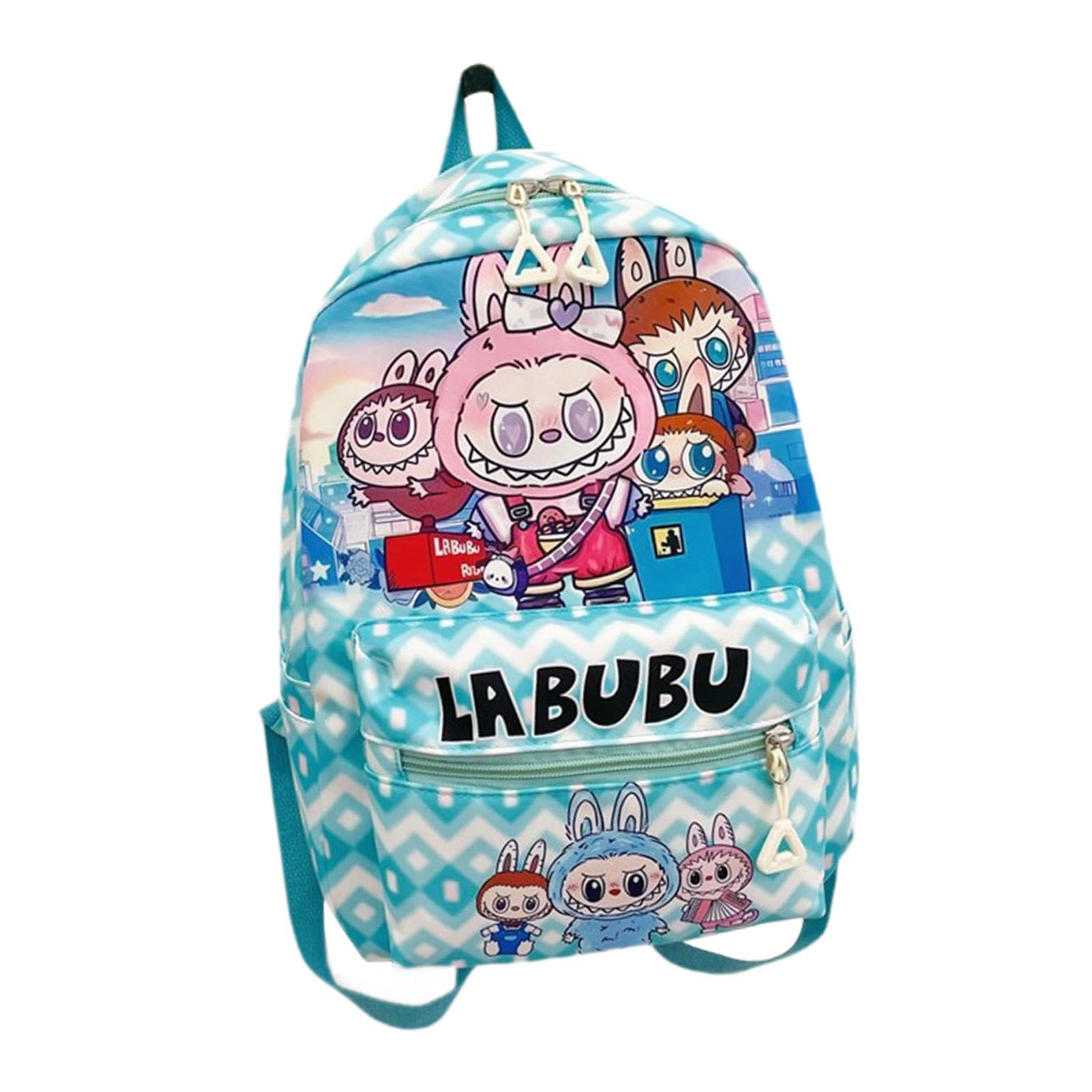 Children Backpack Adjustable Shoulder Strap Nylon Travel Bag Stylish Bookbag Blue-image-33