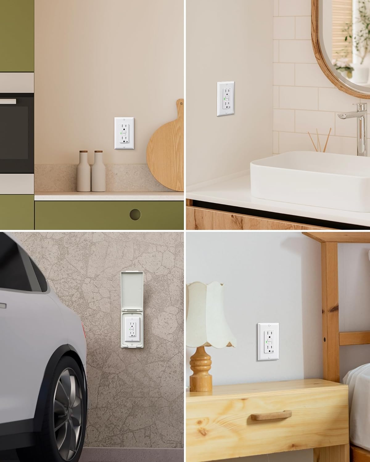 15 Amp GFCI Safety Outlet Features