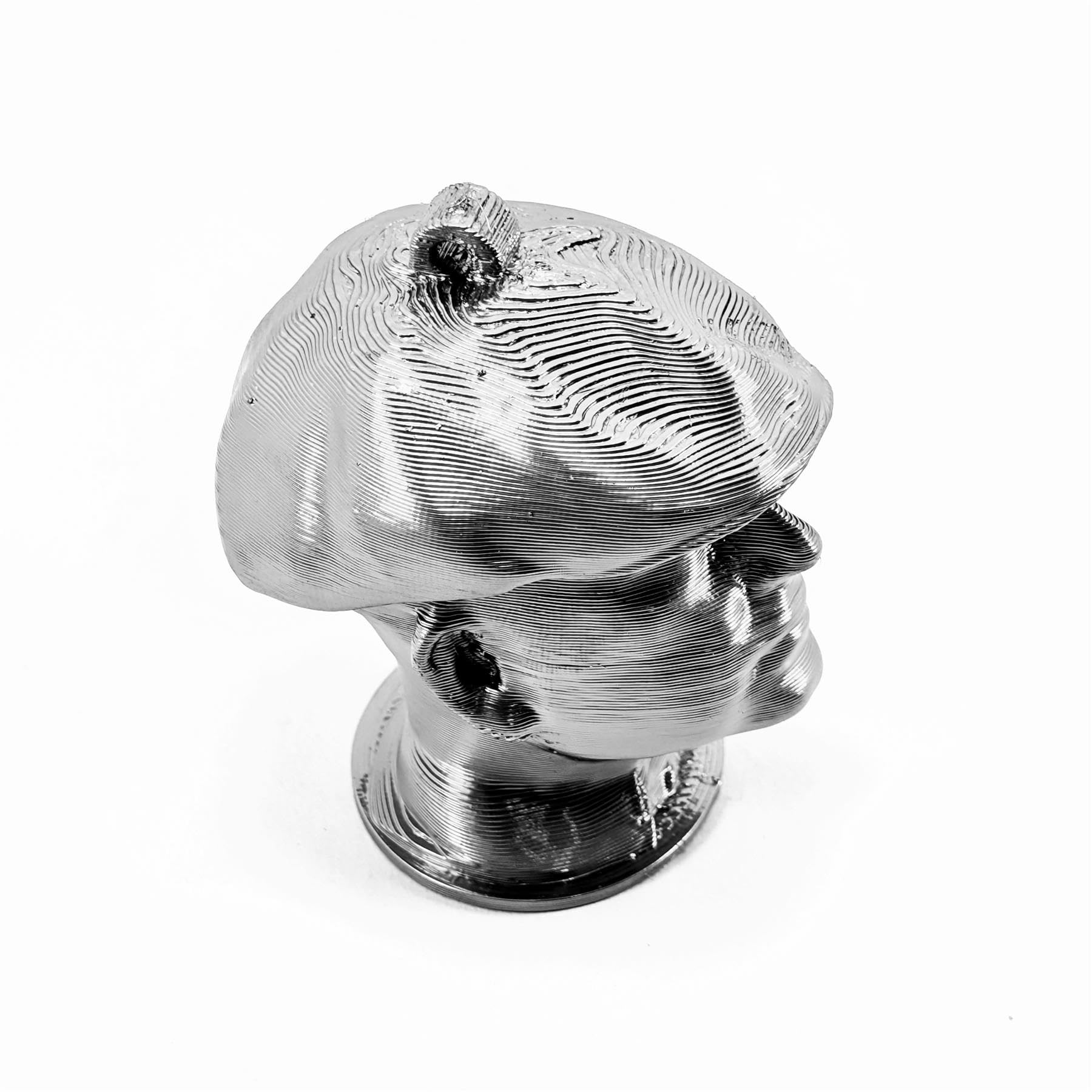 3D Cabin Silver Peaky Man Christmas Tree Bauble Decoration Ornament For Xmas Noel