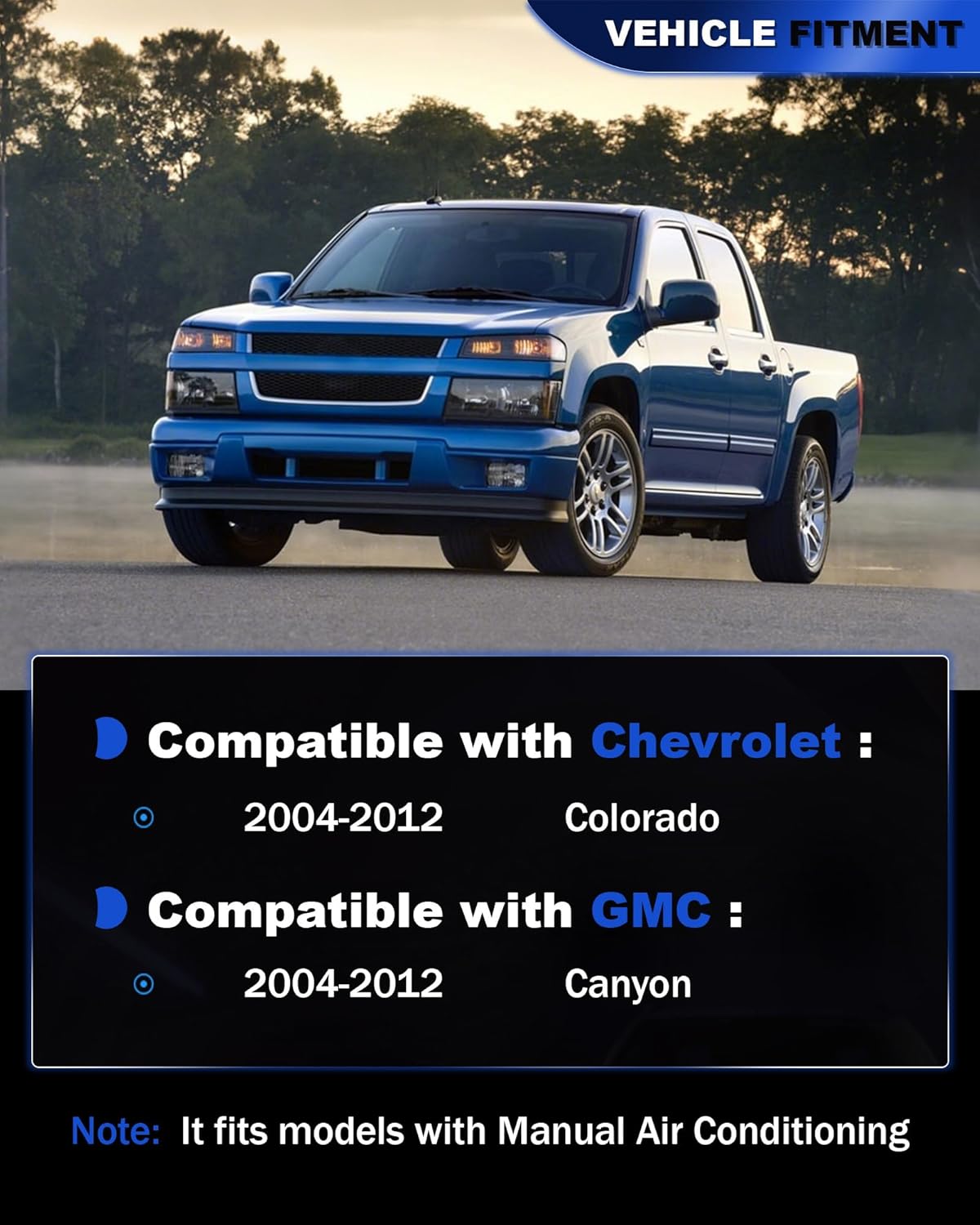 Upgrade Colorado/Canyon Climate Control Module A/C Heater Air Conditioning Panel Compatible with 2004-2012 Chevy Colorado GMC Canyon, HVAC Control Module, Replaces# 25841856, 15113185, 15-73870