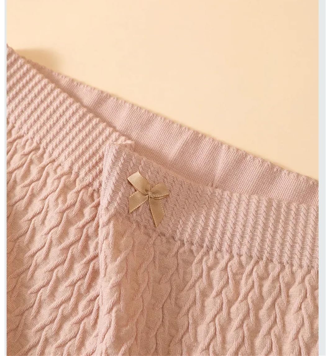 Mutandine da donna in cotone jacquard solido traspirante confortevole slip mutandine