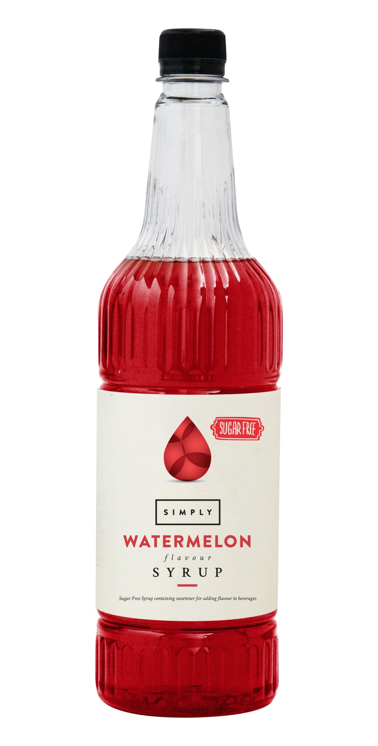 Simply Sugar Free Watermelon Syrup, Low Calorie, Vegan & Nut Free Flavoured Syrup for Coffee, Cocktails & Baking (1 Litre)