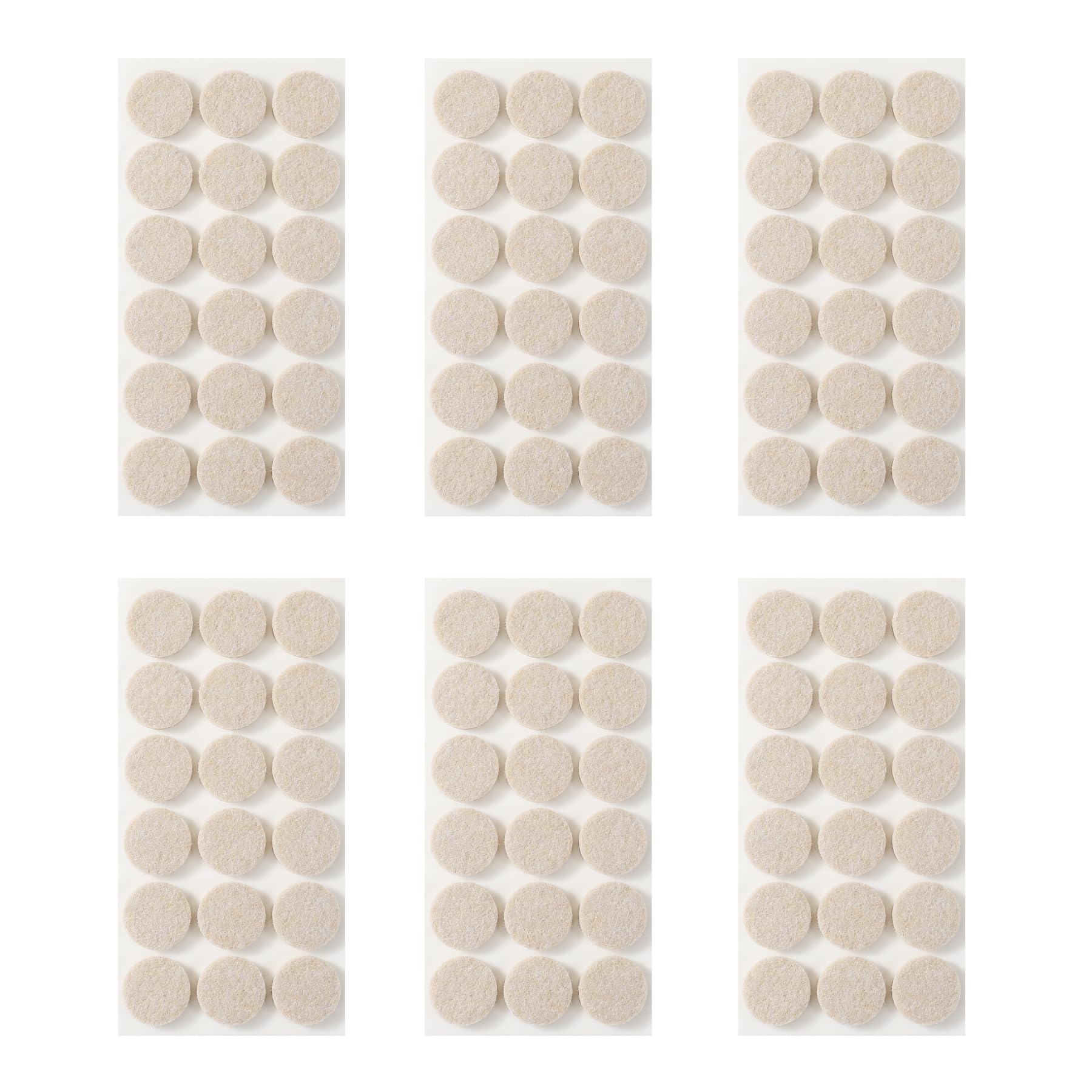 Furnigear Felt Furniture Pads for Hardwood Floors - Self Adhesive Chair Felt Pads, Floor Protector for Furniture Feet, Furniture Sliders Moving Your Furniture Smoothly - Anti Scratch 108 Pcs 1" Round