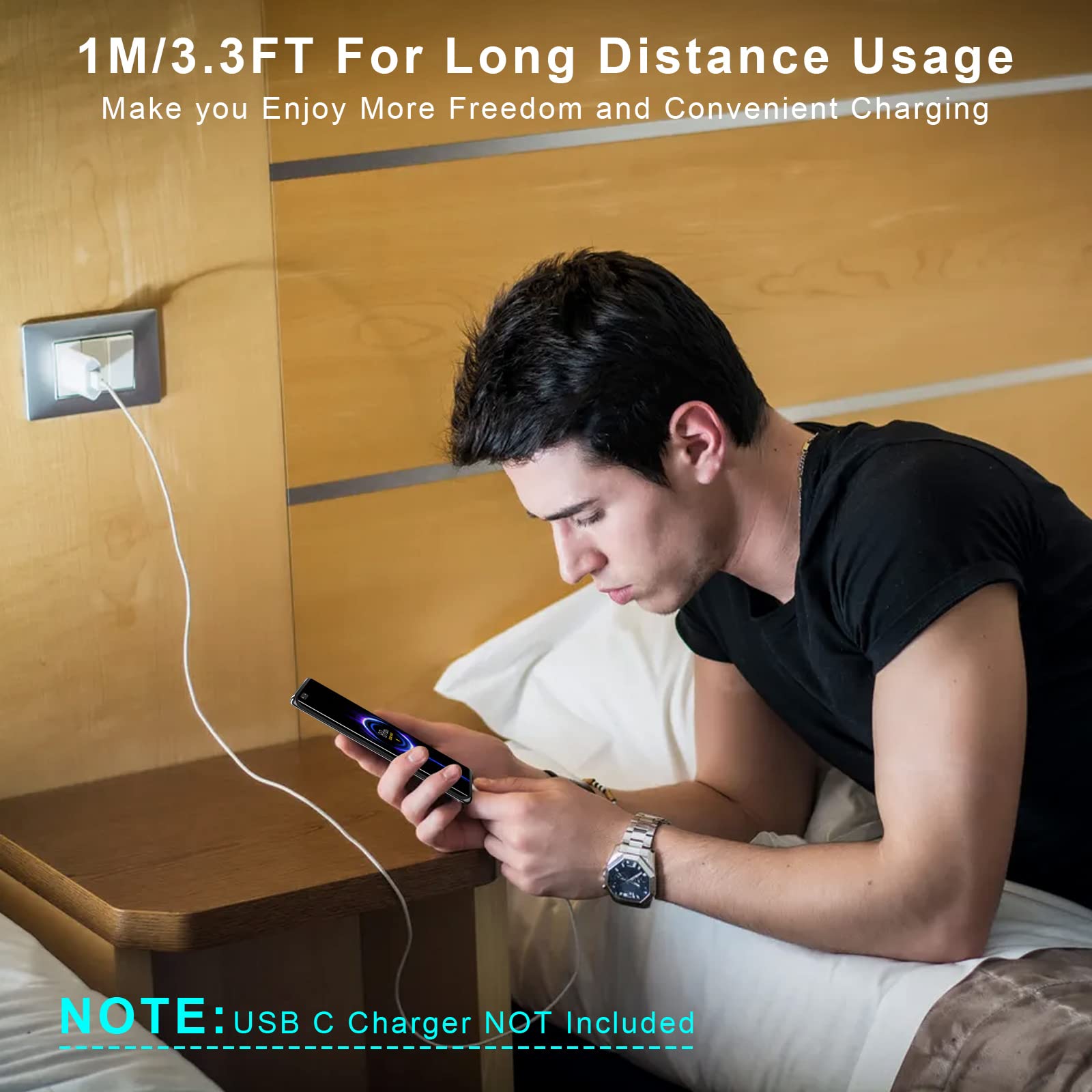 120W 6A Cavo USB Type-C 1M,ACAGET Cavo USB C Ricarica Rapida per Redmi Note 15 14 13 12 11S 10 Pro 14C per Xiaomi 15T 14T 12 11 Pro,Cavo di Ricarica per Xiaomi 17 15 14 Ultra Pad 8 7,per POCO X7 M6 X5