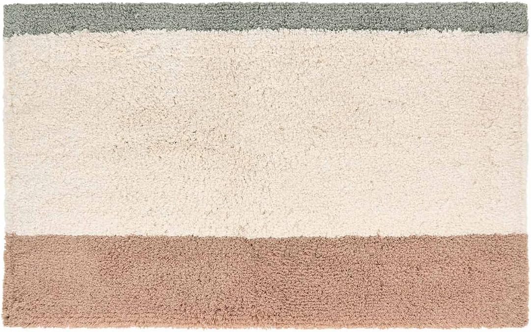 House of Noa Bath Mat – 100% Plush Cotton Non Slip Luxury Bathroom Rugs Washable – Soft Handmade Absorbent Bath Mat for Bathroom Floor, Vanity, or Tub-Side Use – Riley Santa Fe 21x34 Santa Fe 1'9" x 2'10" (Rectangular)