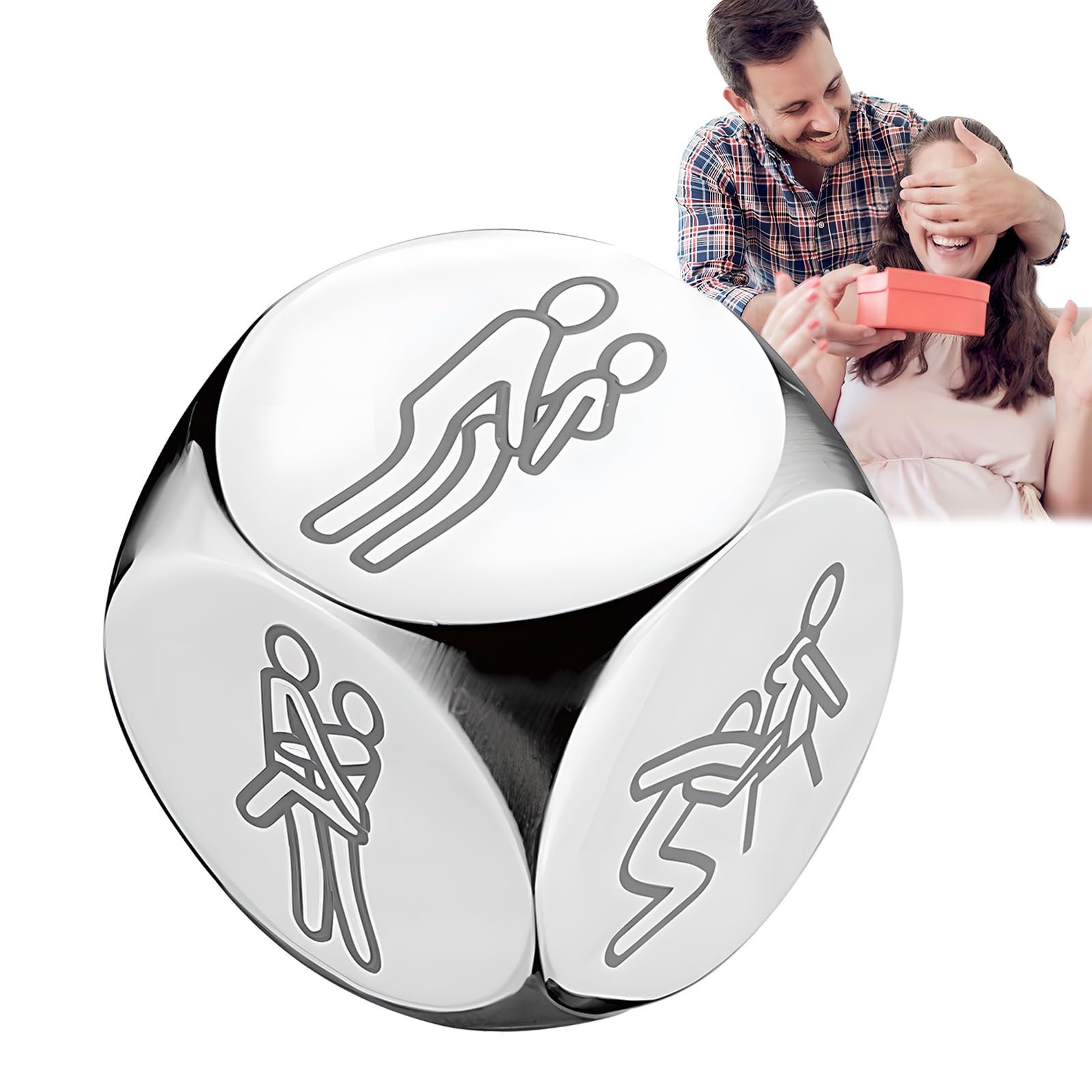 Roll The Dice Food Choice, Decider, Valentine's Day Gifts, Anniversary and Night Gifts for Couples (Outside)