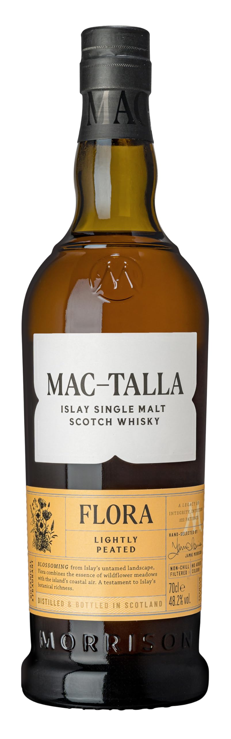 MAC-TALLA FLORA アイラ シングルモルト 箱付700mlウイスキー Amazon.co.jp: マクタラ フローラ ライトリーピーテッド アイラ