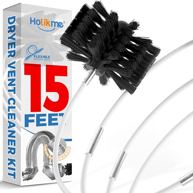 Holikme 15 Feet Dryer Vent Cleaning Brush, Lint Remover