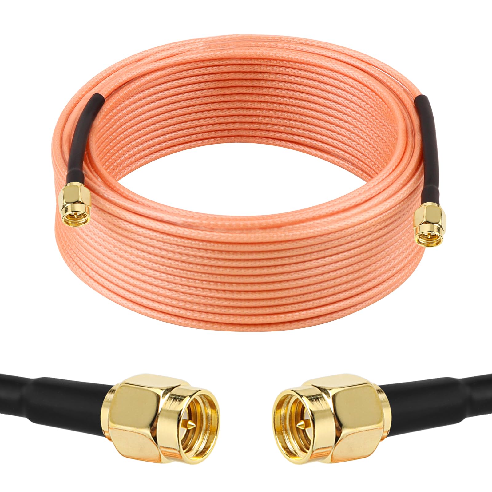 XRDS -RF Cavo SMA maschio a SMA maschio 50 FT, cavo SMA RG316 cavo coassiale SMA estensione antenna cavo