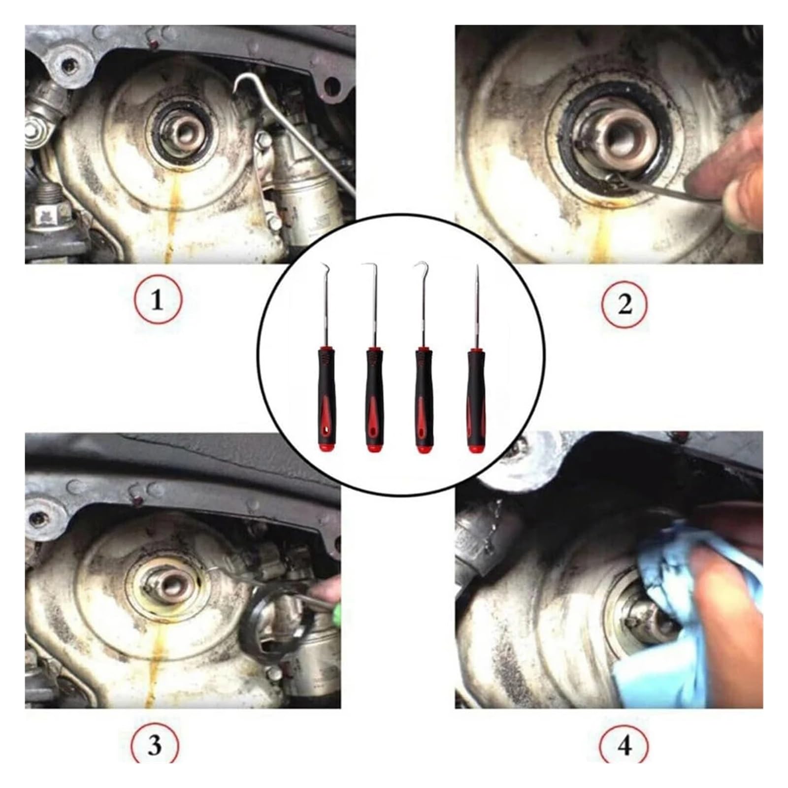 Generico Set di 419 Pezzi, assortimento Universale di O-Ring, 32 guarnizioni in Gomma nitrilica for impianti Idraulici, Automobili e riparazioni di rubinetti.(423Pcs Set)