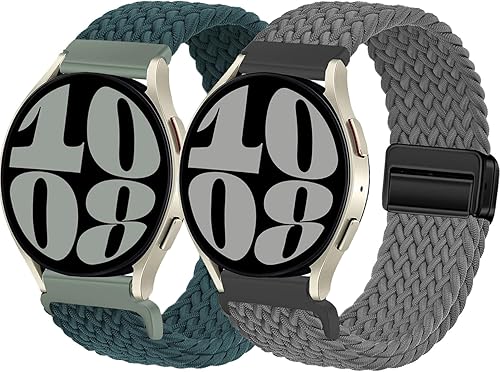 Bandas magnéticas trenzadas de 0.78 pulgadas para Samsung Galaxy Watch 654 Band 1.57 pulgadas, 1.73 pulgadas, Galaxy Watch 64 bandas clásicas de