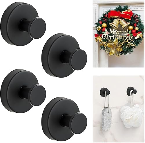 Miniatura 7 de Ganchos de ventosa para coronas en vidrio, ganchos de ventosa sin taladrar para ducha, colgador de corona para puerta delantera, ganchos de metal