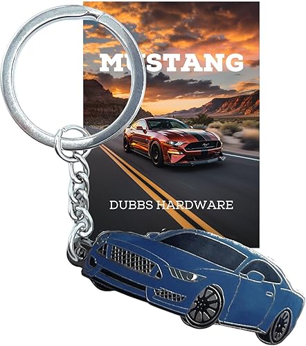 Dubbs Hardware Para accesorios de coche Mustang - Accesorios Camaro - Colores combinados - Llaveros esmaltados detallados