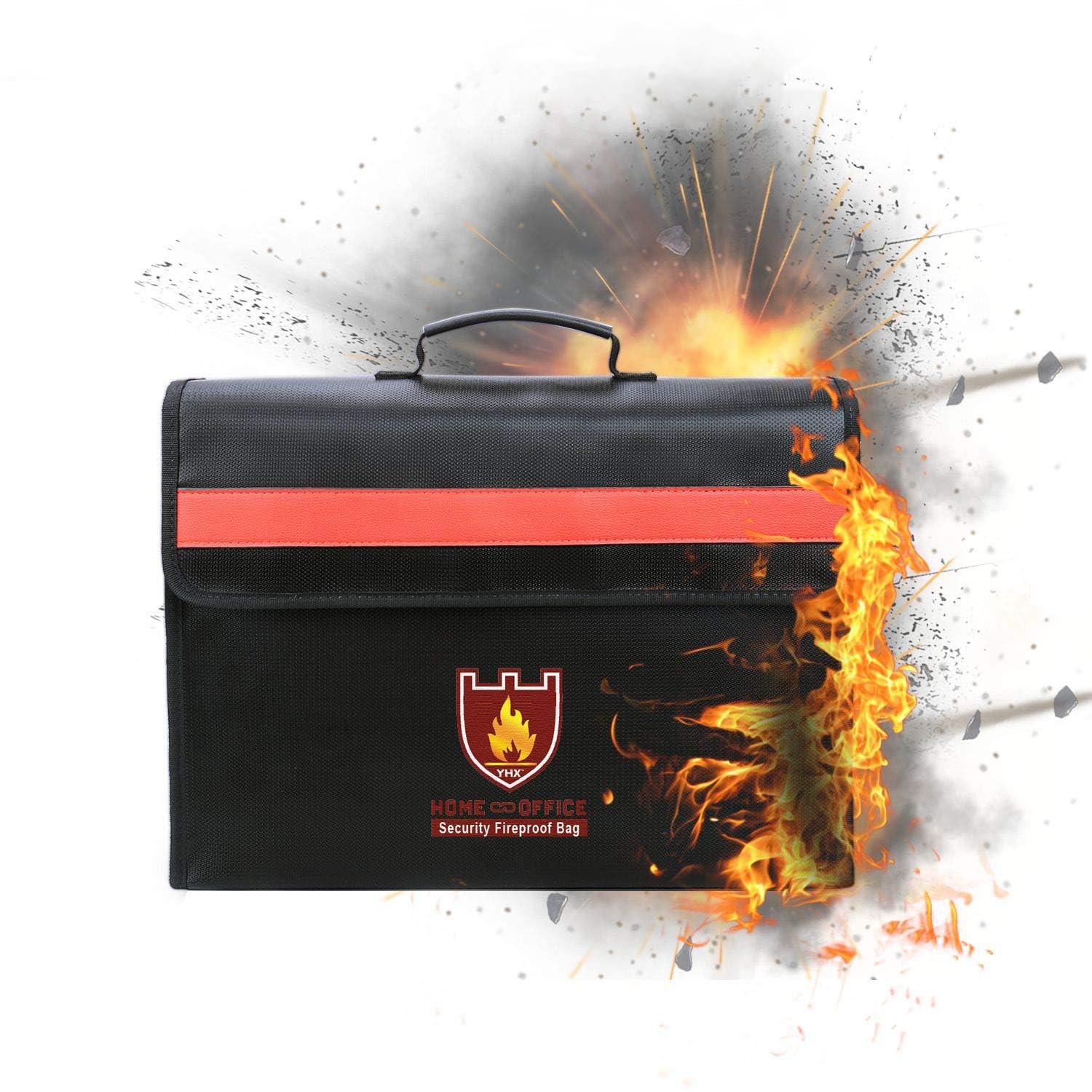 Amazon.co.jp: 耐火バッグ 2重防火 防爆 防水 防災 耐熱1000度 書類