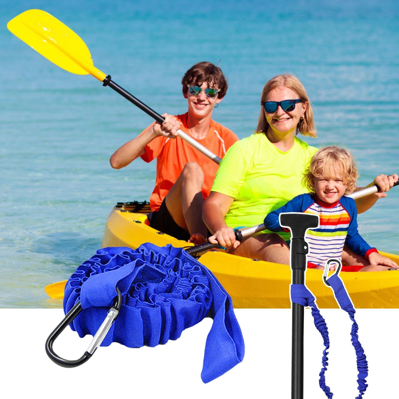 Cuerda de remo para kayak, cordón elástico en espiral con autobloqueo, accesorios de pesca portátil