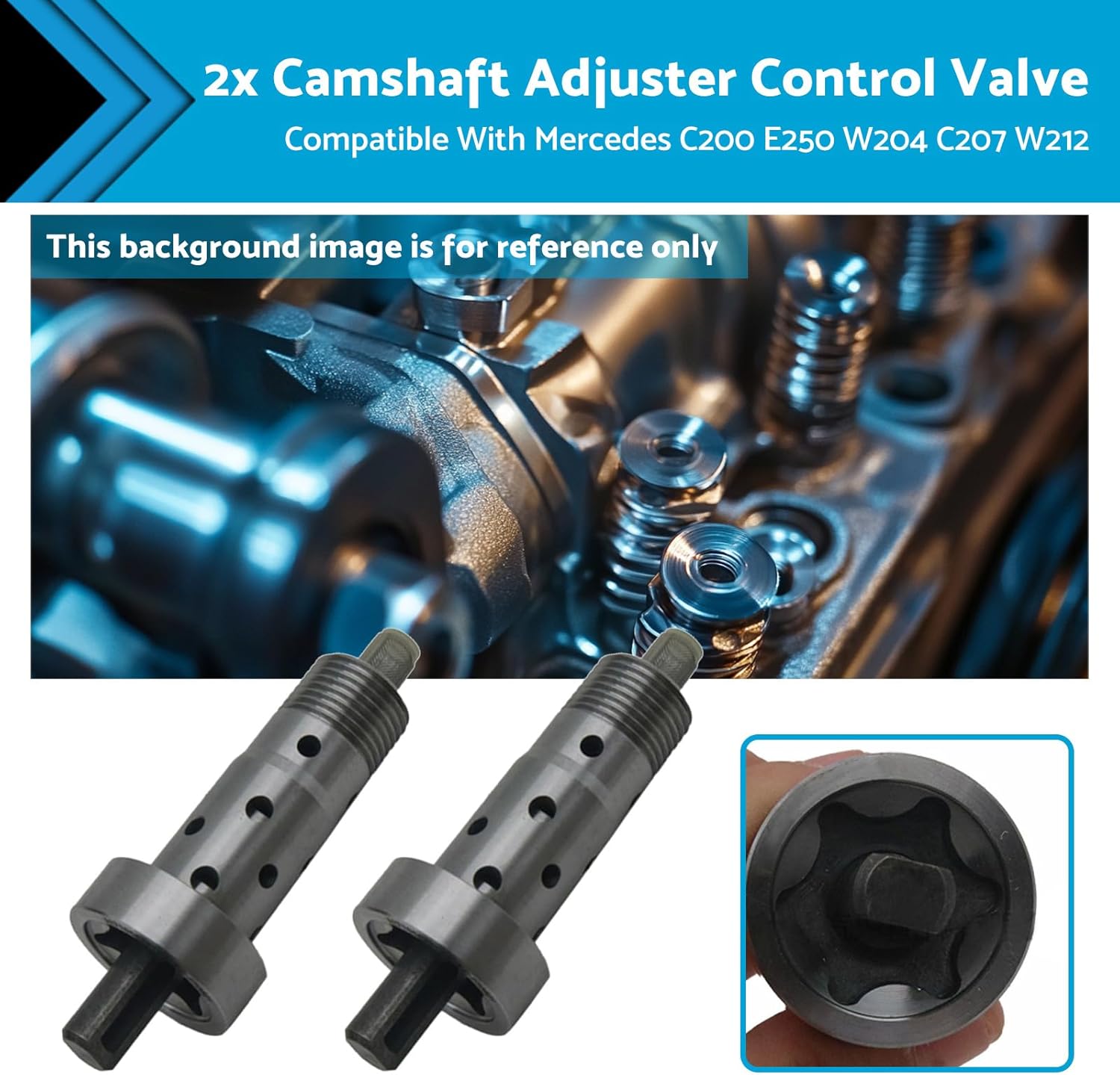 Camshaft Adjuster Control Valve Compatible with Mercedes C200 E250 W204 C207 W212