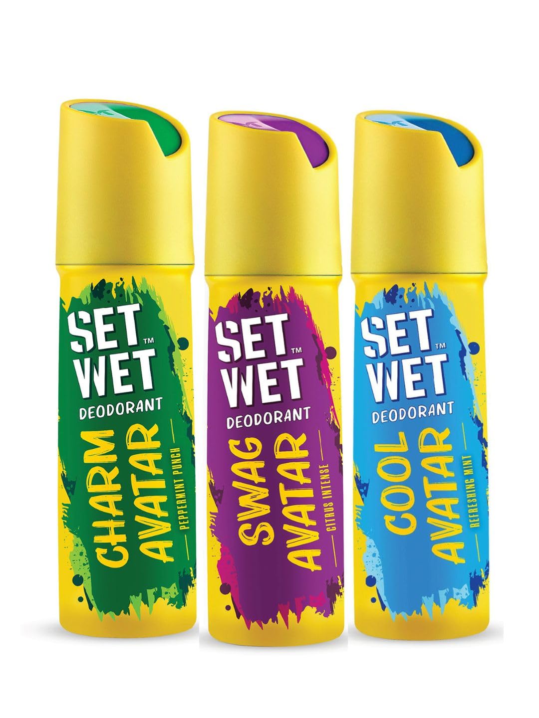 Set Wet Cool, Charm & Swag Avatar Deodorant & Body Spray Perfume For Men,Pack of 3,180 ml Each-picture-33