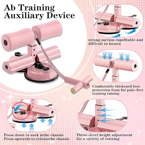 Miniatura 4 de Dispositivo auxiliar de entrenamiento abdominal, máquina auxiliar de entrenamiento abdominal con bandas, equipo de entrenamiento de abdominales