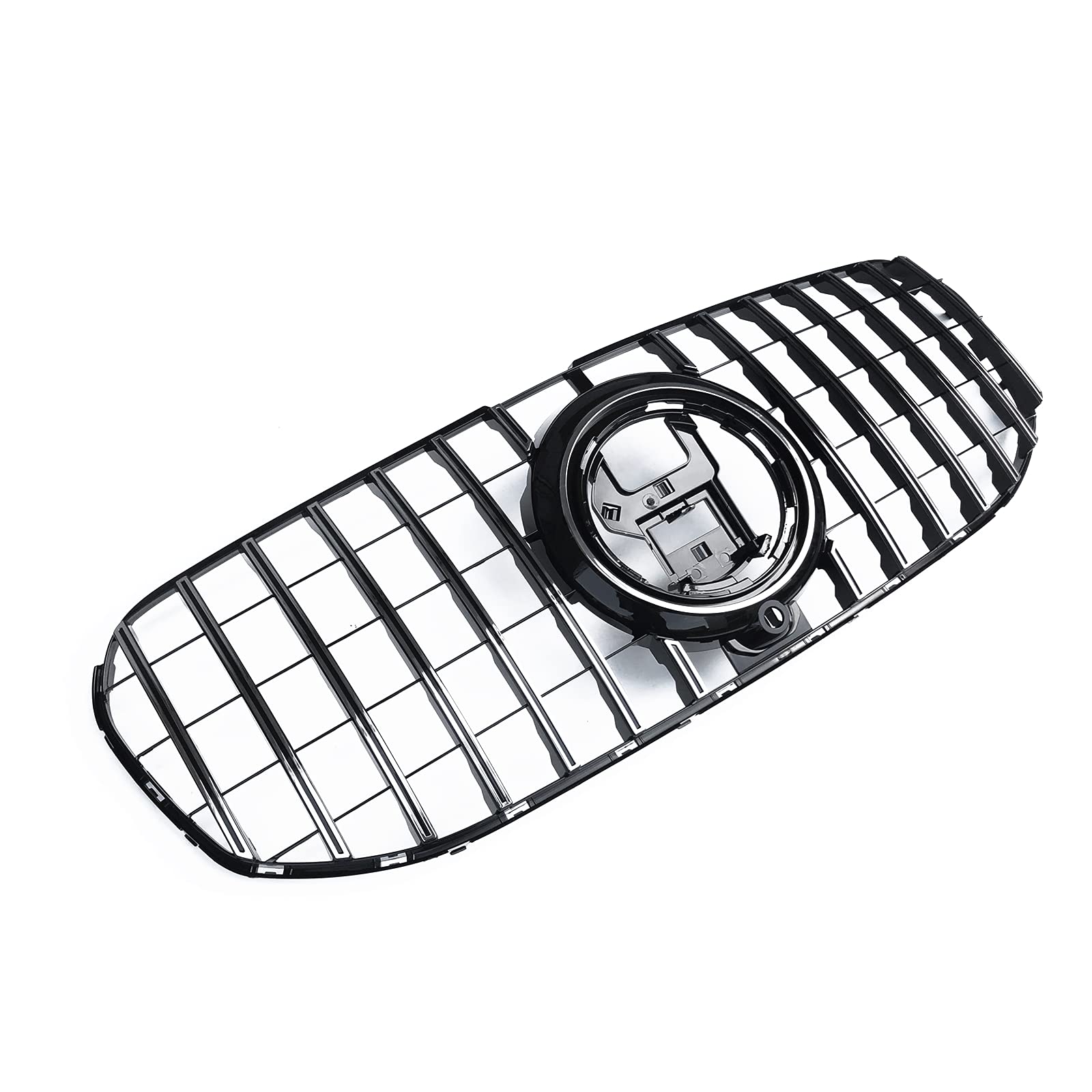 Kratka zderzaka przedniego do Mercedes Benz X167 GLS-Class 2020-2024 GT styl srebrny czarny