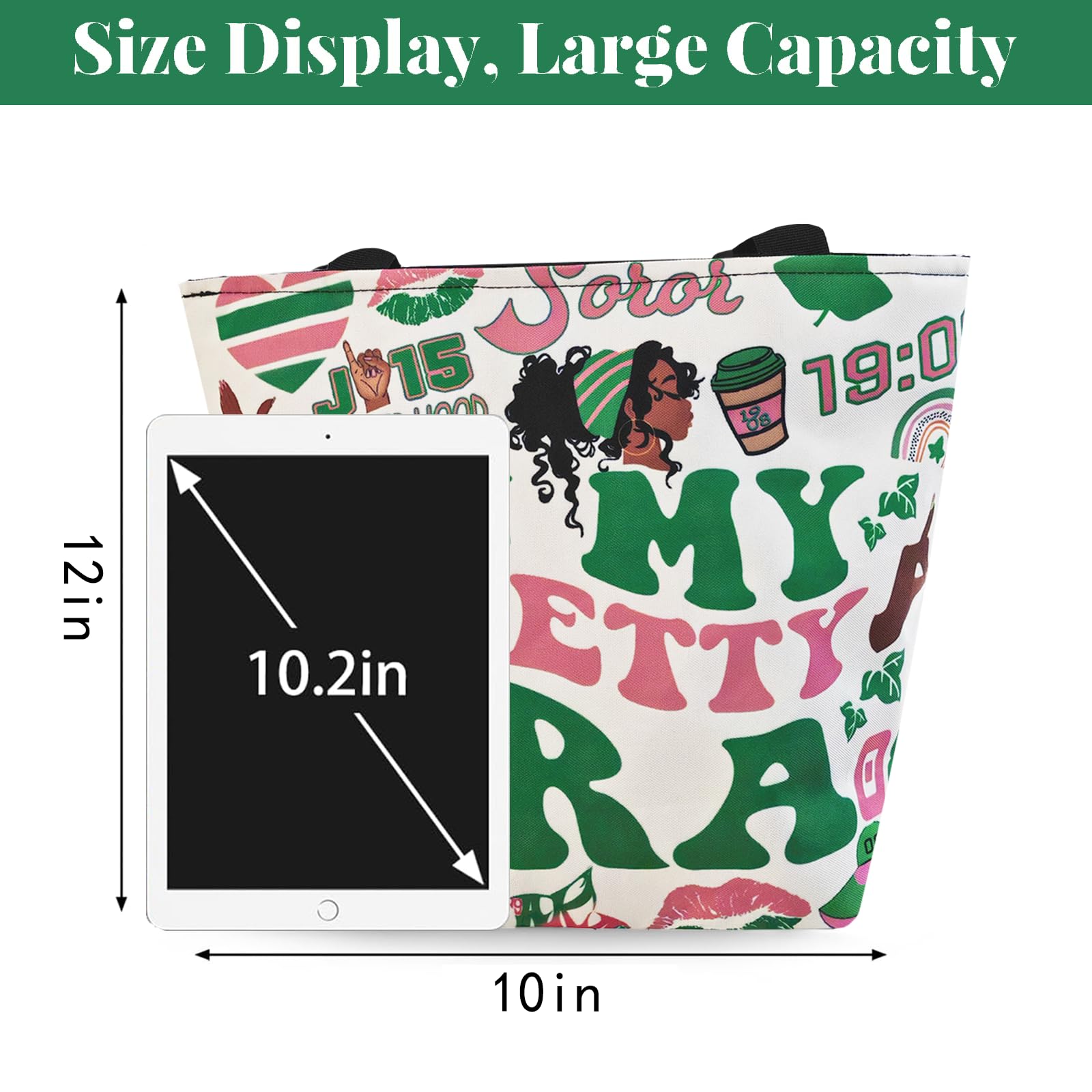 African American Tote Bag African Girls Tote Bag Gift for Women