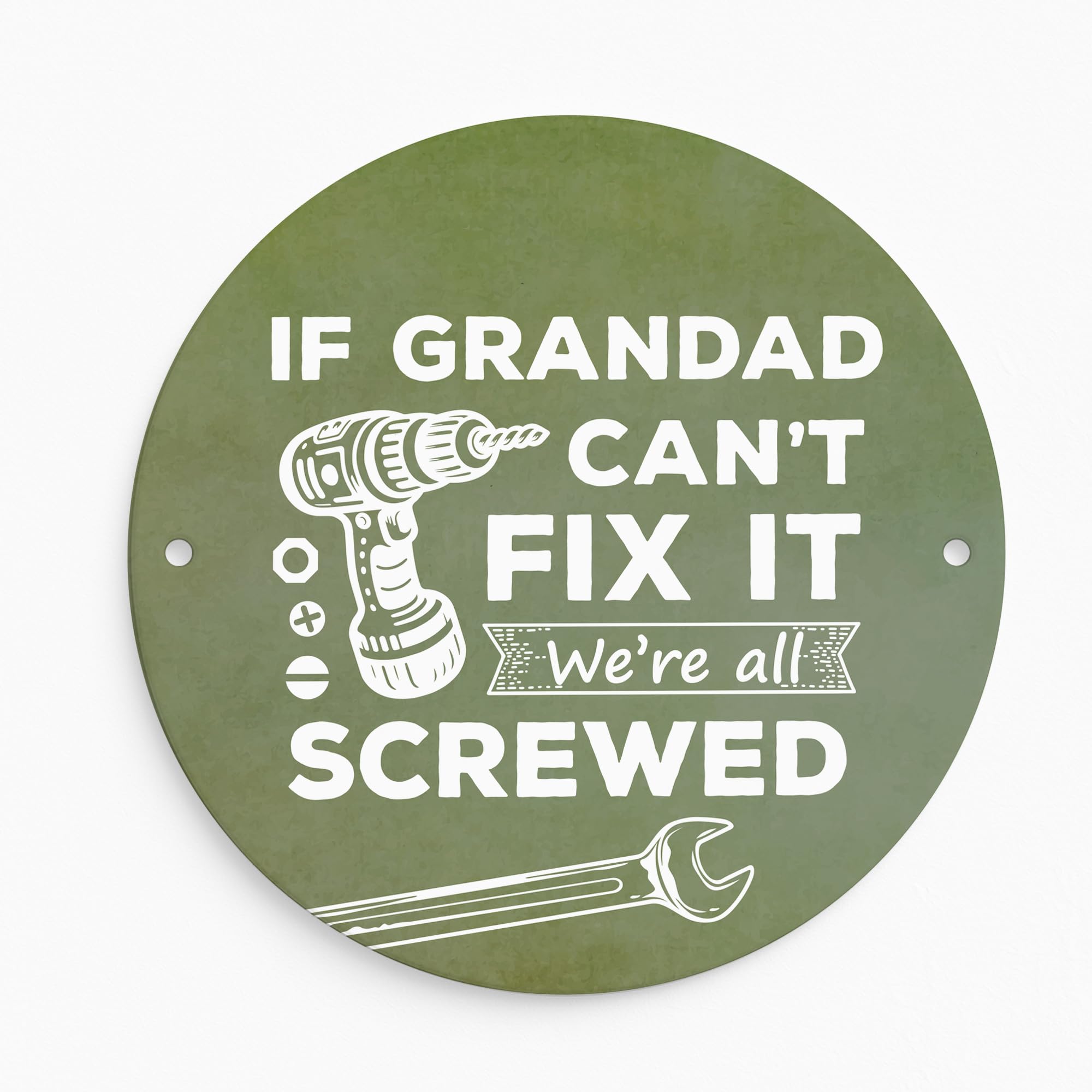 Red Ocean Funny Gift For Grandad For Birthday Fathers Day If Grandad Cant Fix It Shed Plaque Funny Sign DIY Enthusiast Garage Sign Shed Gifts Keepsake