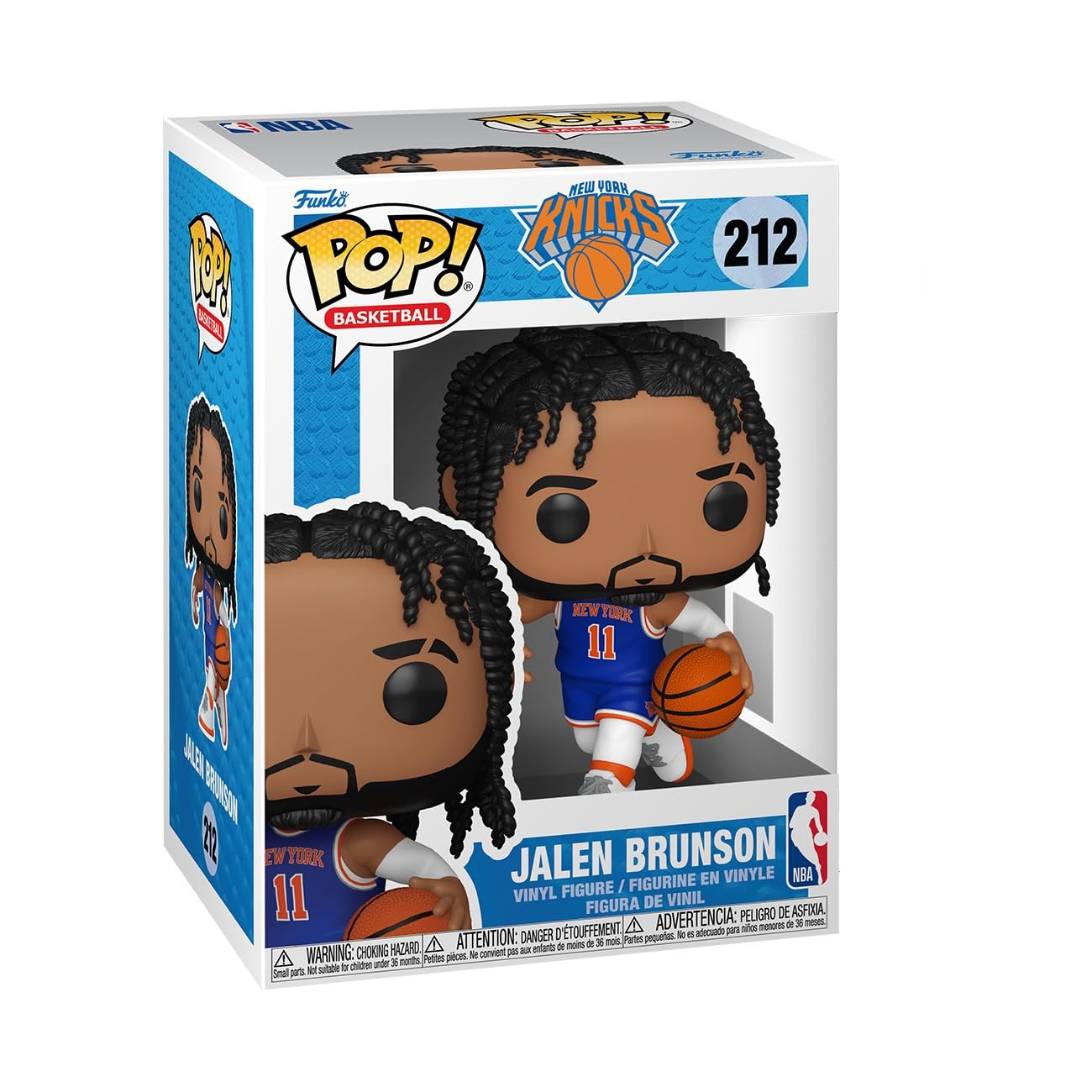 Funko Pop! NBA: New York Knicks - Jalen Brunson - NBA Players - Collectable Vinyl Figure - Gift Idea - Official Merchandise - Toys for Kids & Adults - Sports Fans - for Collectors and Display