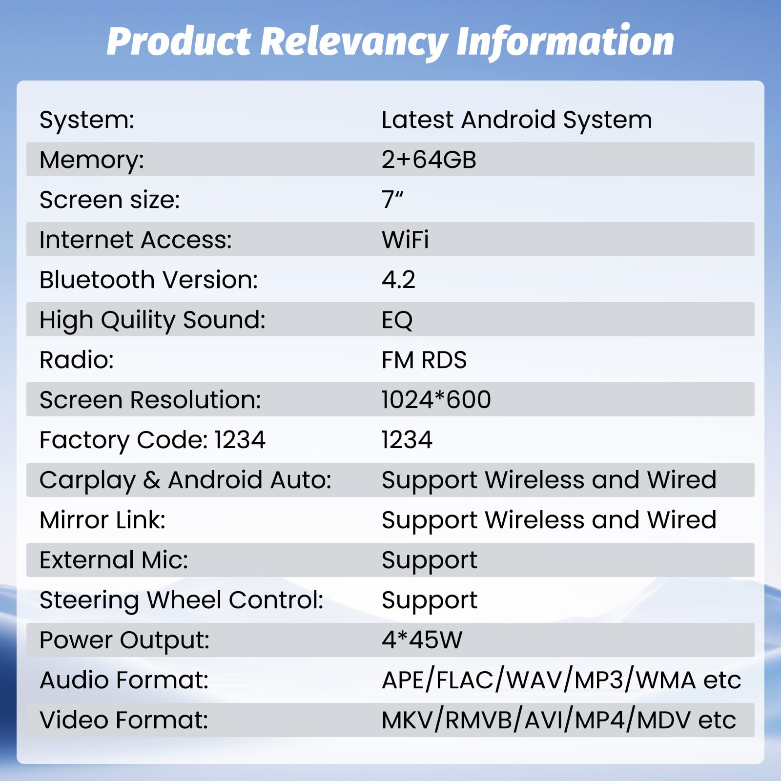[2G+64G] Hikity Autoradio Navi Für Opel Antara Corsa Meriva Astra Vivaro Combo Android Wireless Carplay 7 Zoll Bildschirm Radio mit Android Auto GPS WiFi Rückfahrkamera FM RDS DSP MIC