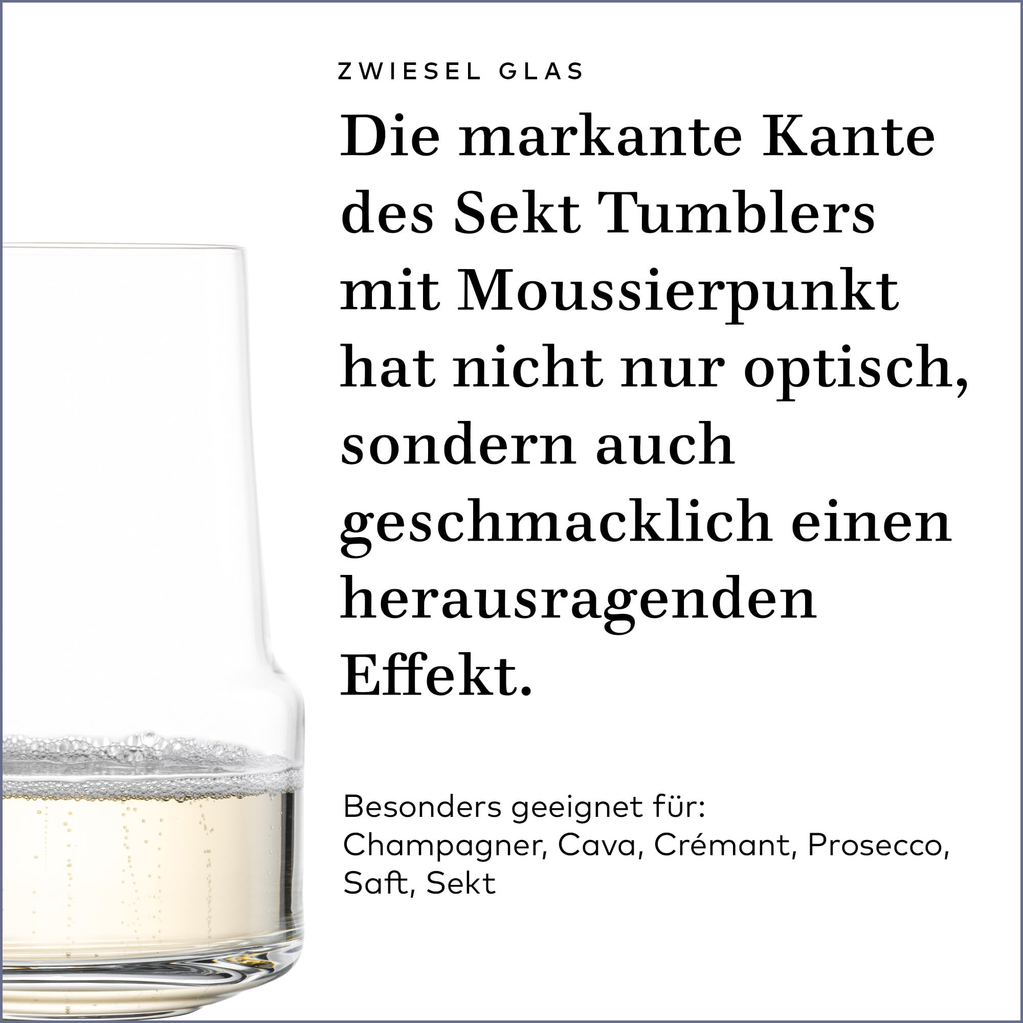 Zwiesel Glas Kieliszki do szampana Level (zestaw 2 szt.), funkcjonalne kieliszki do wina musującego, nadają się do mycia w zmywarce, Made in Germany (nr art. 123914)