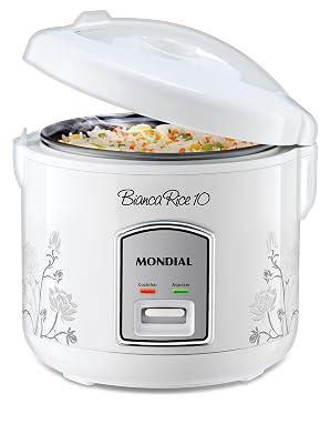 Mondial Panela Elétrica Bianca Rice 10, Branco, 700W, 220V - PE-10