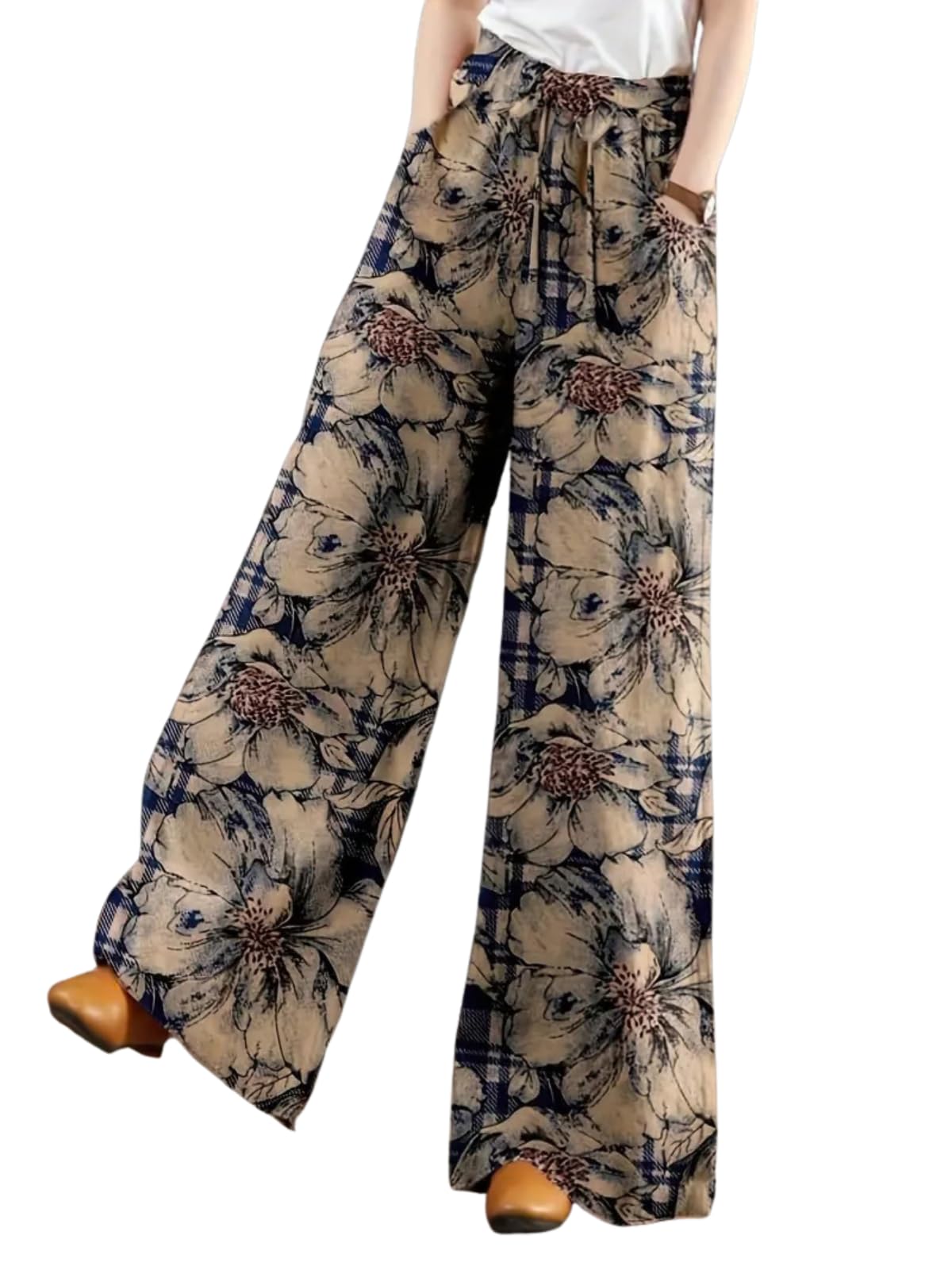 Leriya Fashion Women's Trouser|Sharara | Boho Harem Pants|Rayon Palazzo Plazo Pant| Loose Fit Baggy Trousers with Elastic Waistband|Casual Yoga & Lounge Wear (Available in Plus Size)