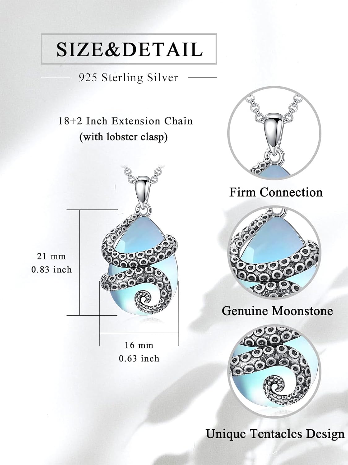 925 Sterling Silver Animal Necklace for Women, Cat/Axolotl/Butterfly/Turtle/Giraffe Pendent Necklace, Cute Animal Jewelry Gifts for Daughter Mom Sister(with Gift Box) - Image 6