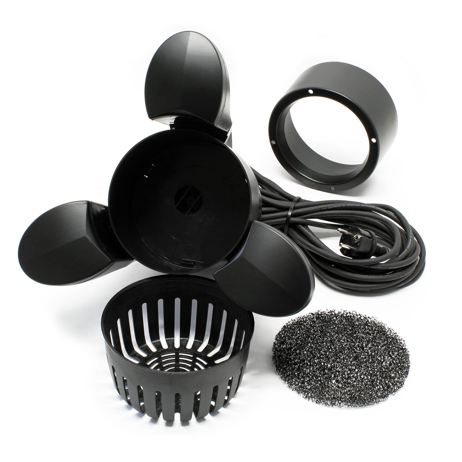 WilTec SK-30 Écumeur Skimmer Flottant de Bassin pour Jusqu’à 25m² Pompe intégrée 2500 l/h 45W