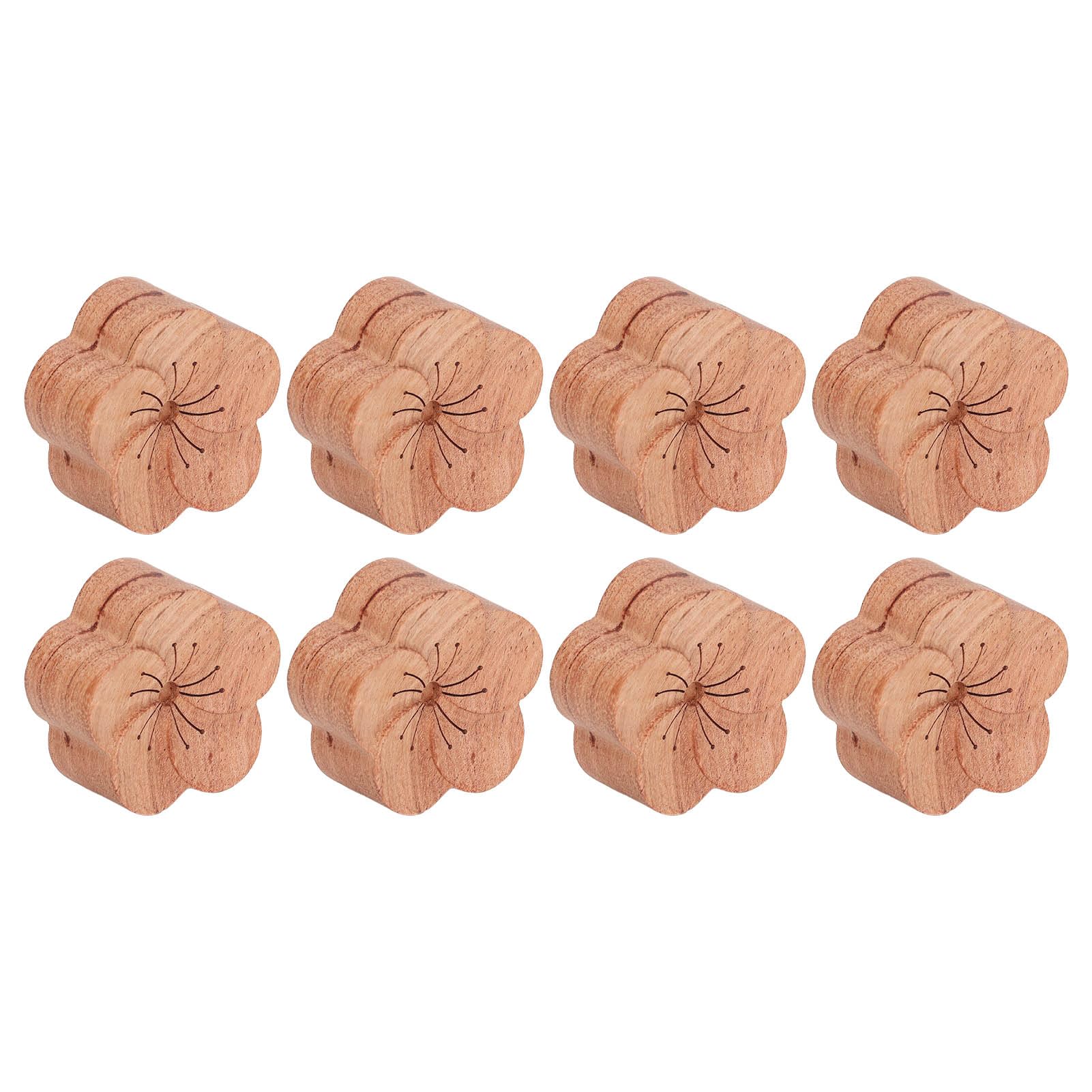 Essential Oil Car Dyfuzor Plum Flower Shape Simple Compact Rosewood Materiał Dyfuzor do codziennego użytku w samochodzie i domu, zestaw 8 szt