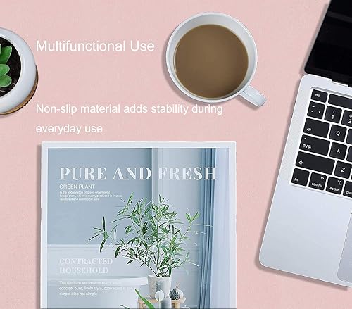 Miniatura 5 de Alfombrilla de escritorio de piel sintética de doble cara, alfombrilla para mouse, alfombrilla para escritorio de oficina, antideslizante,