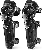 Scoyco Motorcycle Knee and Shin Guards – Adjustable Protective Knee Pads for Motocross, Road Cycling – TPU Armor with Breathable Mesh Protective Gear (Black, 1 Pair)