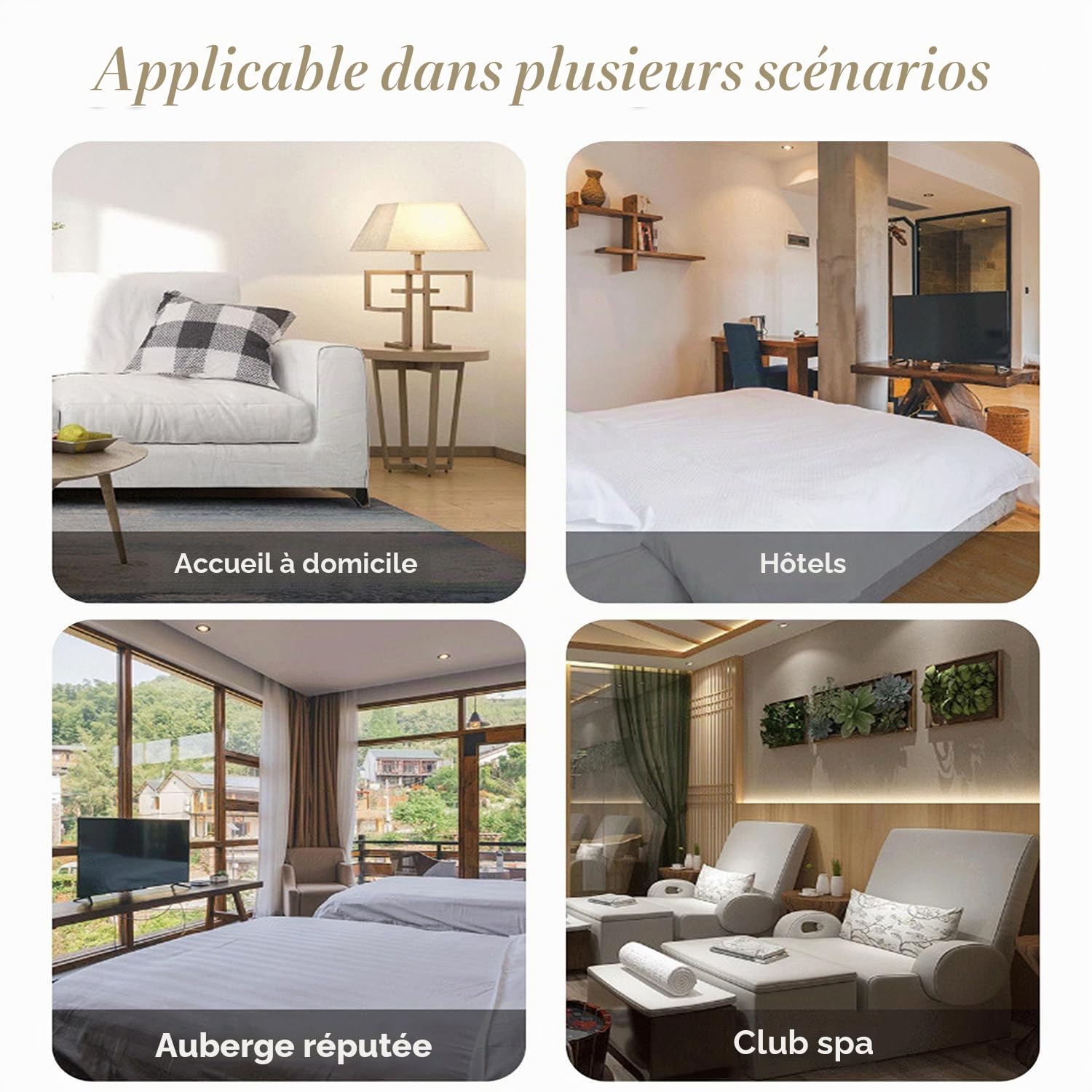 Lot de 20/40/100 paires de pantoufles jetables blanches de 5 mm - Taille universelle - Pour spa, hôtel, maison, femme et homme