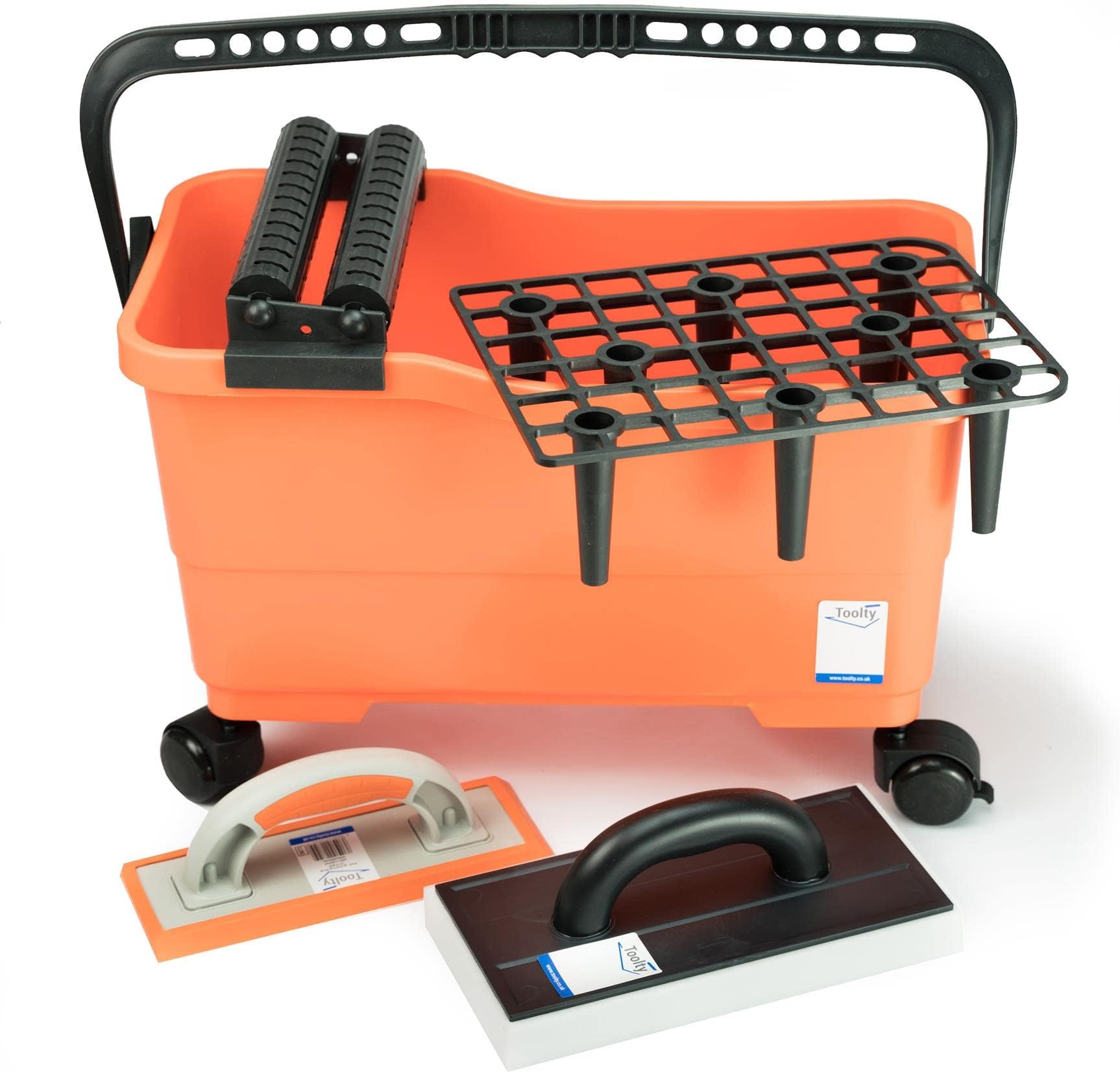 – Professional Tiling Set Grouting Tiles Cleaning Sponge Float 2 Rollers